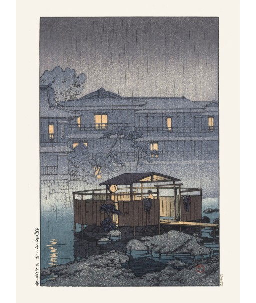 Onsen à Shuzenji de Hasui Kawase | Reproduction Fine Art store