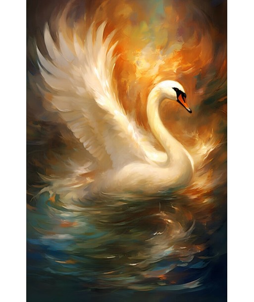 Tableau Toile Cygne Pour