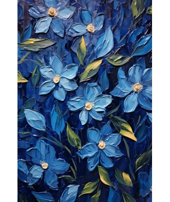 Tableau Fleurs Bleues france