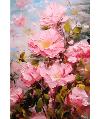 Tableau Fleurs Roses Livraison rapide