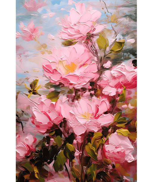 Tableau Fleurs Roses Livraison rapide