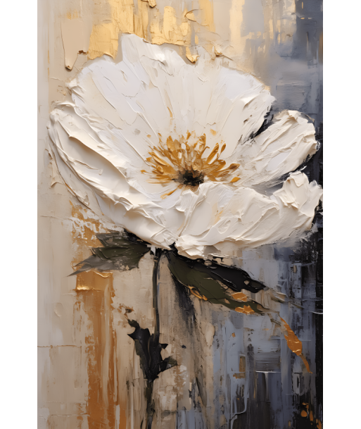 Tableau Coquelicot Blanc les ctes