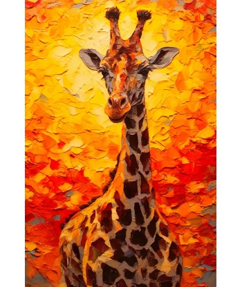 Tableau Peinture Girafe de l' environnement