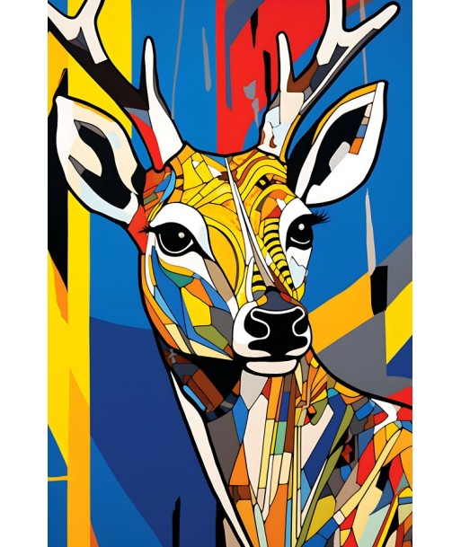 Tableau Cerf Pop Art en ligne