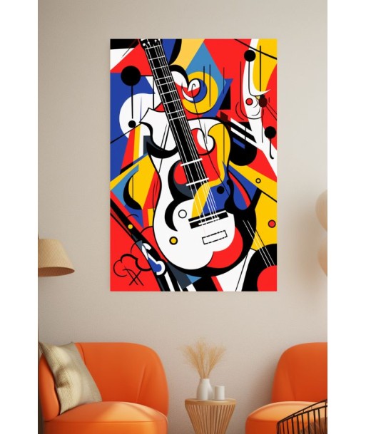 Tableau Pop Art Guitare Livraison rapide