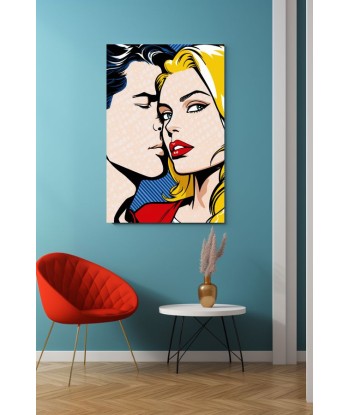 Tableau Pop Art Couple les muscles