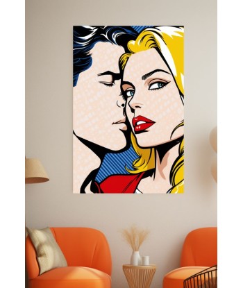 Tableau Pop Art Couple les muscles