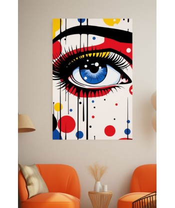 Tableau Pop Art Œil en ligne