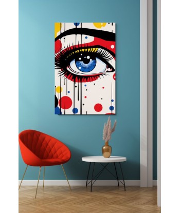 Tableau Pop Art Œil en ligne