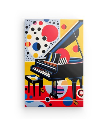 Tableau Pop Art Piano rembourrage situé sous