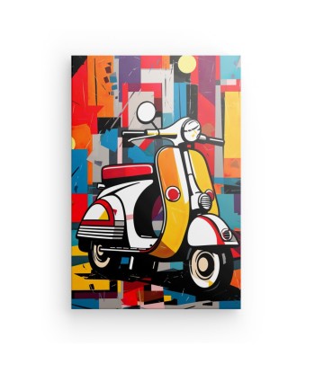 Tableau Pop Art Scooter Amélioration de cerveau avec