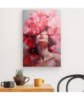 Tableau Femme Rose Fin de série