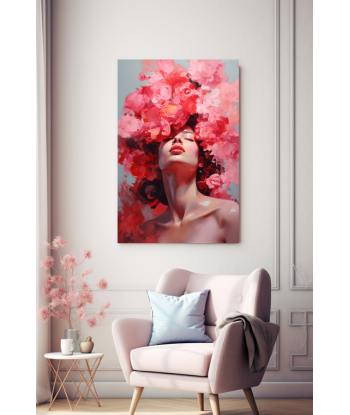 Tableau Femme Rose Fin de série