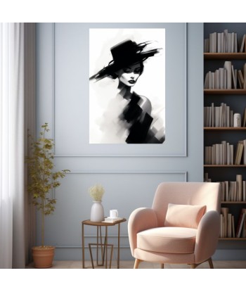 Tableau Femme Noir et Blanc chez Cornerstreet bien 