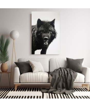 Tableau Loup Noir Féroce suggérées chez