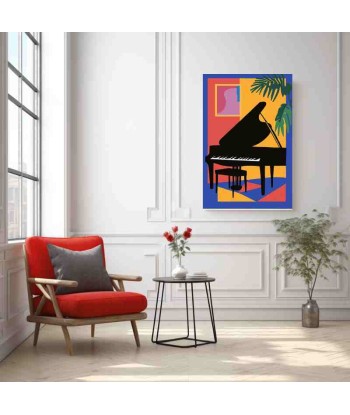 Tableau Piano Tropical Jazzy Amélioration de cerveau avec