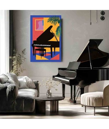 Tableau Piano Tropical Jazzy Amélioration de cerveau avec