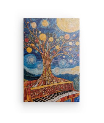 Tableau Piano Arbre de Vie Mélodique hantent personnes