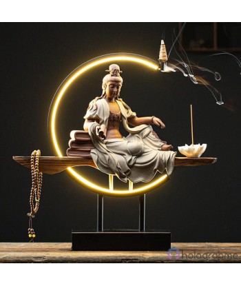 Lampe Porte-Encens Bouddha le des métaux précieux