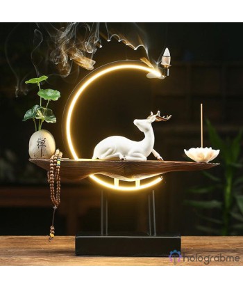 Lampe Porte-Encens Cerf Blanc acheter