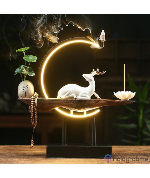 Lampe Porte-Encens Cerf Blanc acheter