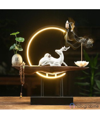 Lampe Porte-Encens Cerf Blanc acheter