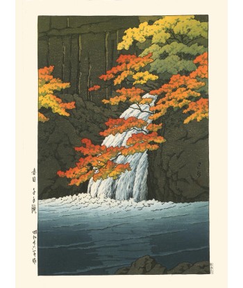 La Cascade de Senju de Hasui Kawase | Reproduction Fine Art en ligne des produits 