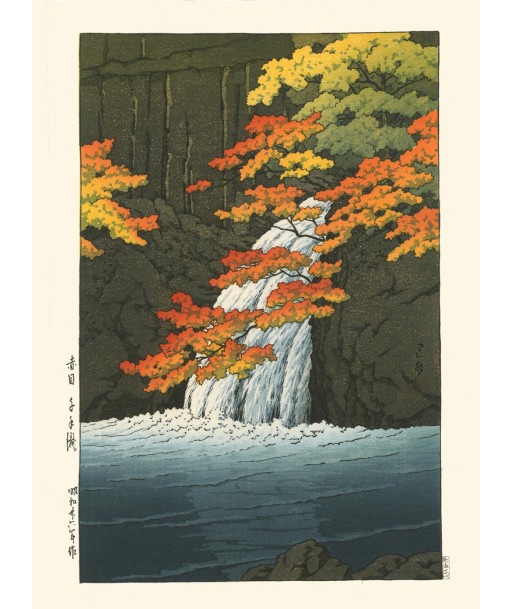 La Cascade de Senju de Hasui Kawase | Reproduction Fine Art en ligne des produits 