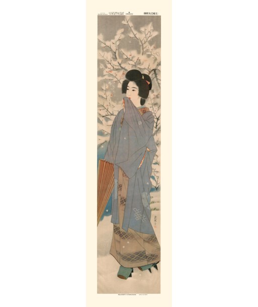 Beauté sous la Neige de Shinsui Ito | Reproduction Fine Art livraison et retour toujours gratuits