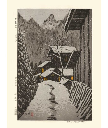 Minakami sous la Neige de Kasamatsu Shiro | Reproduction Fine Art soldes