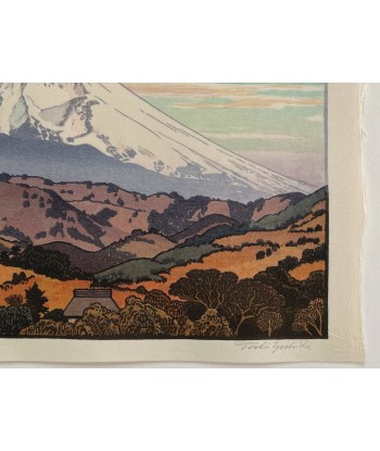 Estampe Japonaise de Yoshida Toshi | Le Mont Fuji vu de Nagaoka en Hiver l'achat 